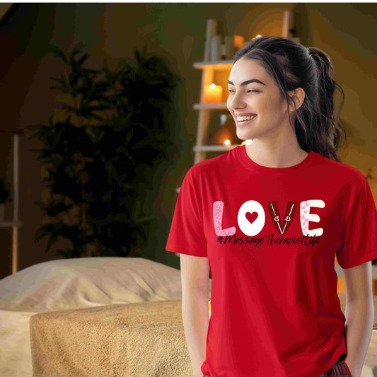 Love #MassageTherapistLife Valentine's Women's Relaxed T-Shirt