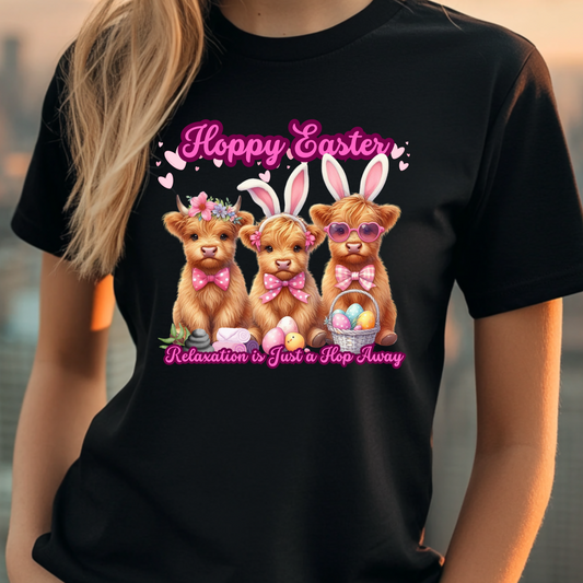 Hoppy Easter - Relaxation Is Just A Hop Away Massage Therapist Short sleeve t-shirt