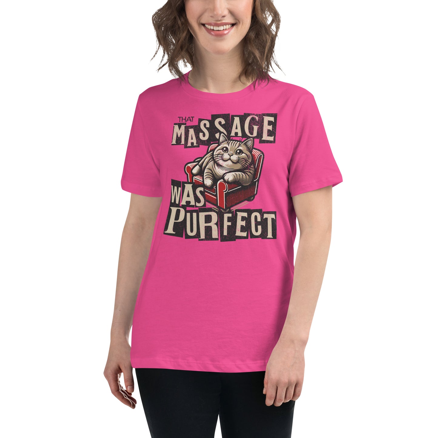 That Massage was Purrfect - Women's Relaxed T-Shirt