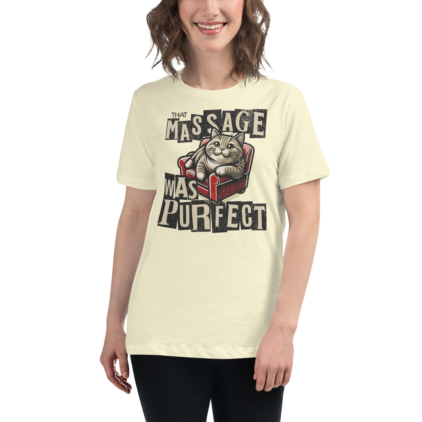 That Massage was Purrfect - Women's Relaxed T-Shirt