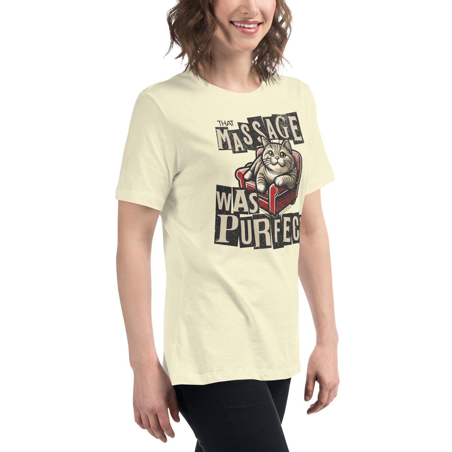 That Massage was Purrfect - Women's Relaxed T-Shirt