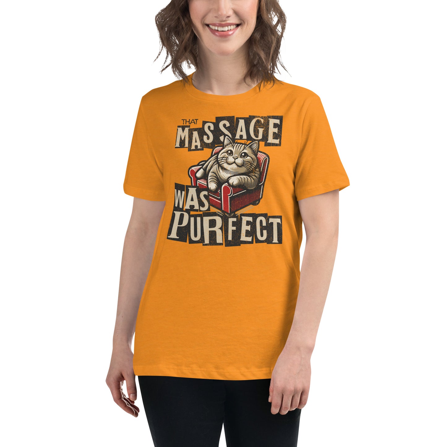 That Massage was Purrfect - Women's Relaxed T-Shirt