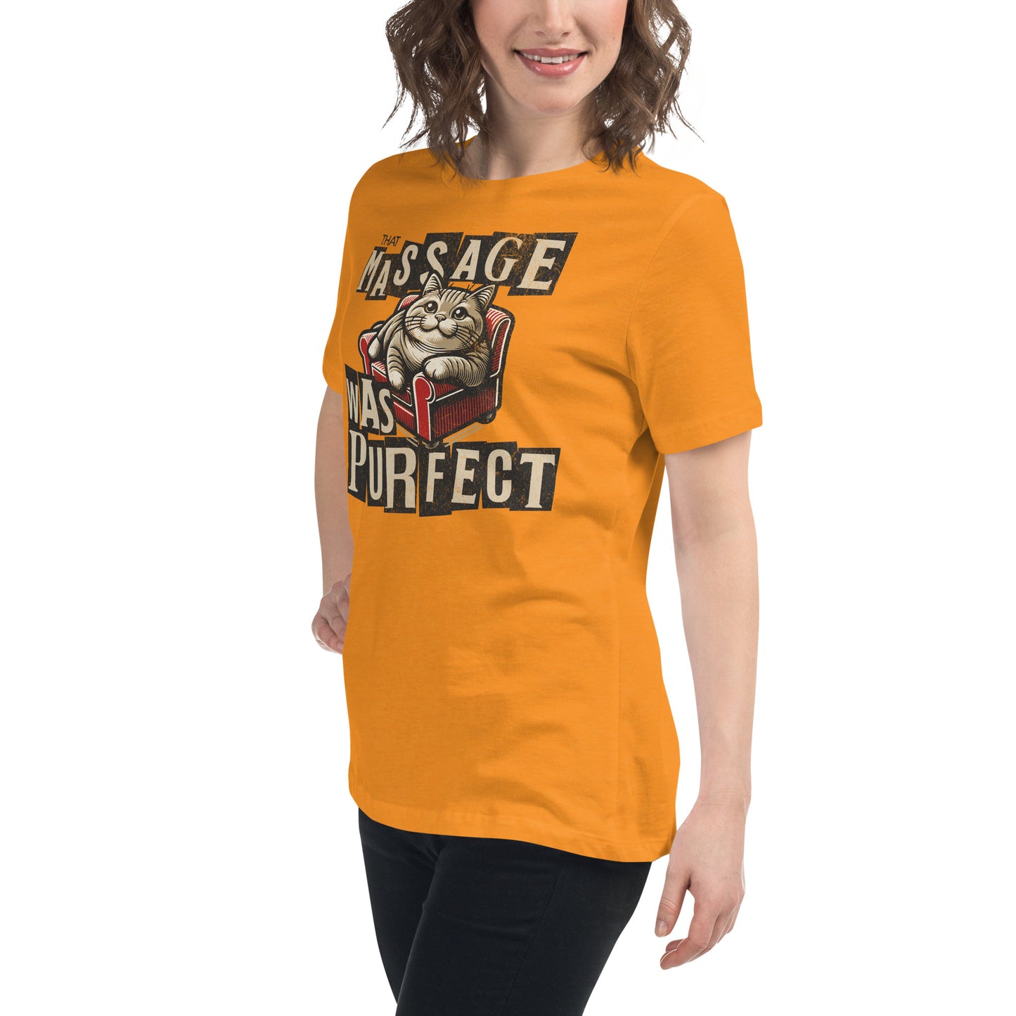 That Massage was Purrfect - Women's Relaxed T-Shirt