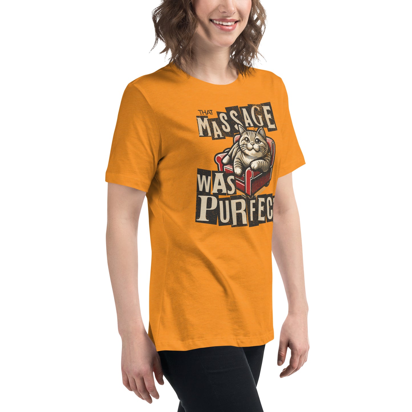 That Massage was Purrfect - Women's Relaxed T-Shirt