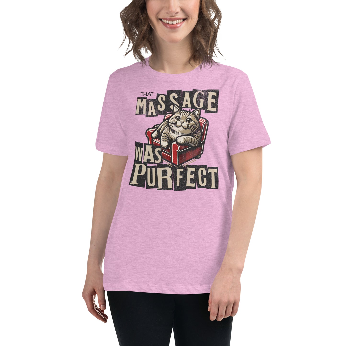 That Massage was Purrfect - Women's Relaxed T-Shirt