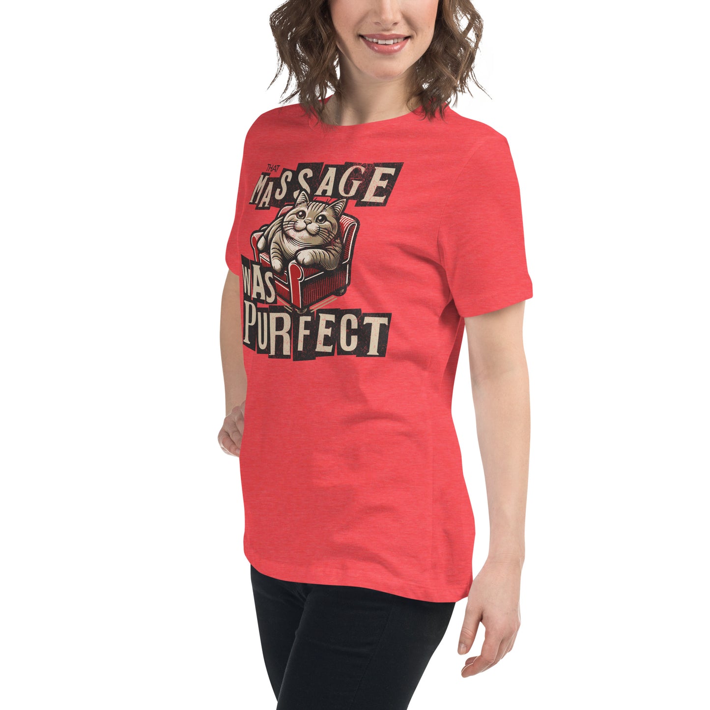 That Massage was Purrfect - Women's Relaxed T-Shirt