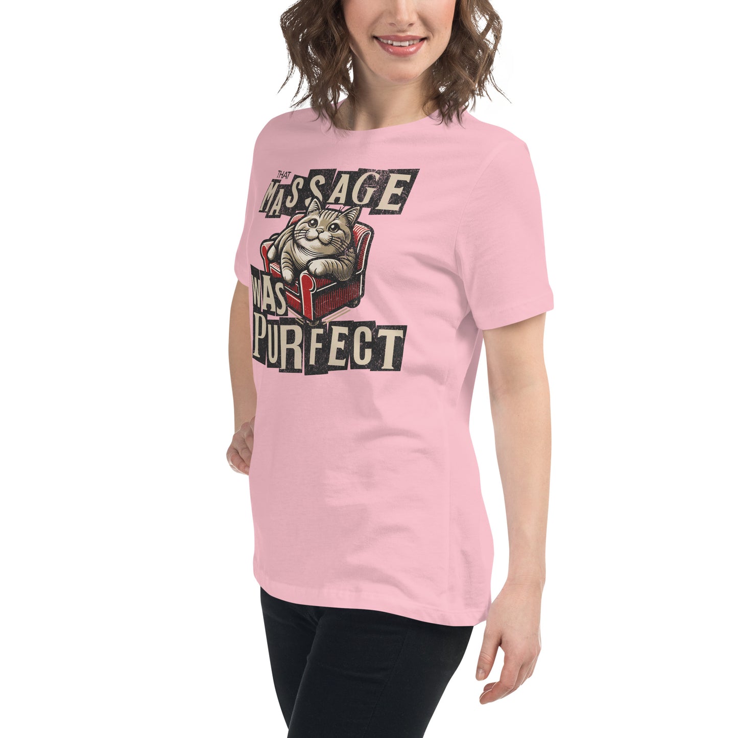 That Massage was Purrfect - Women's Relaxed T-Shirt