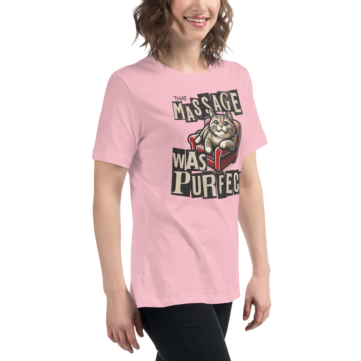 That Massage was Purrfect - Women's Relaxed T-Shirt