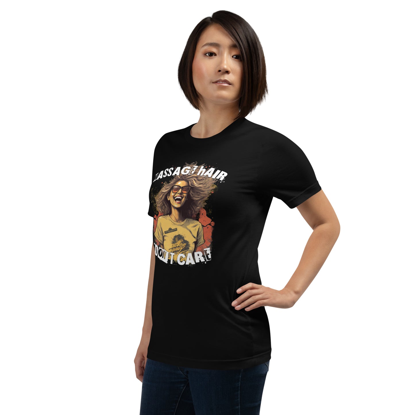 Massage Hair Dark Version Unisex t-shirt